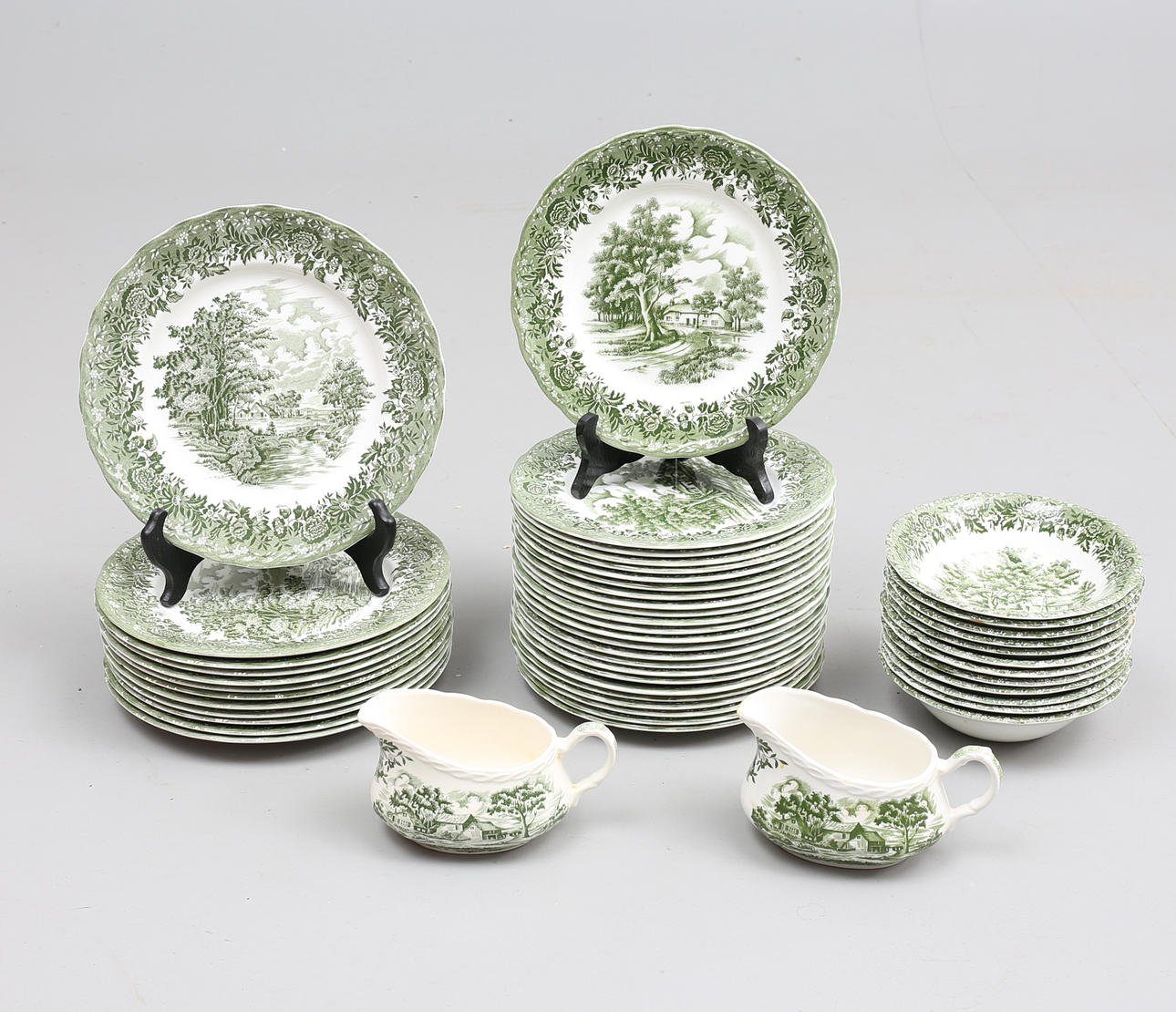 MATSERVISDELAR, 50 delar, porslin, "Country Style", W.H. Grindley, Staffordshire, England.
