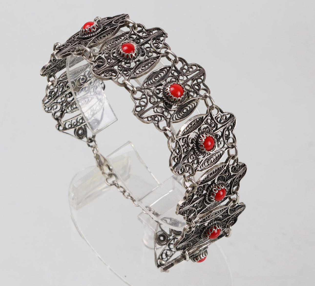 Antikes Filigran Armband, Silber 925.