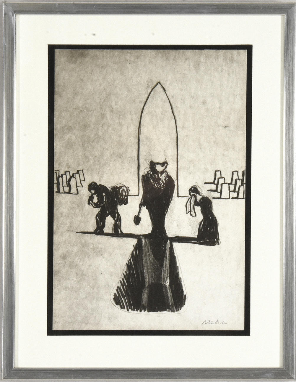 PETER DAHL. Litografi.