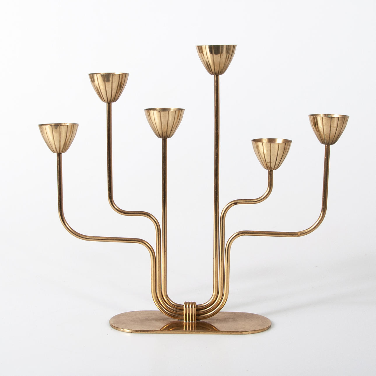 GUNNAR ANDER. Ljusstake, för Ystad Metall.