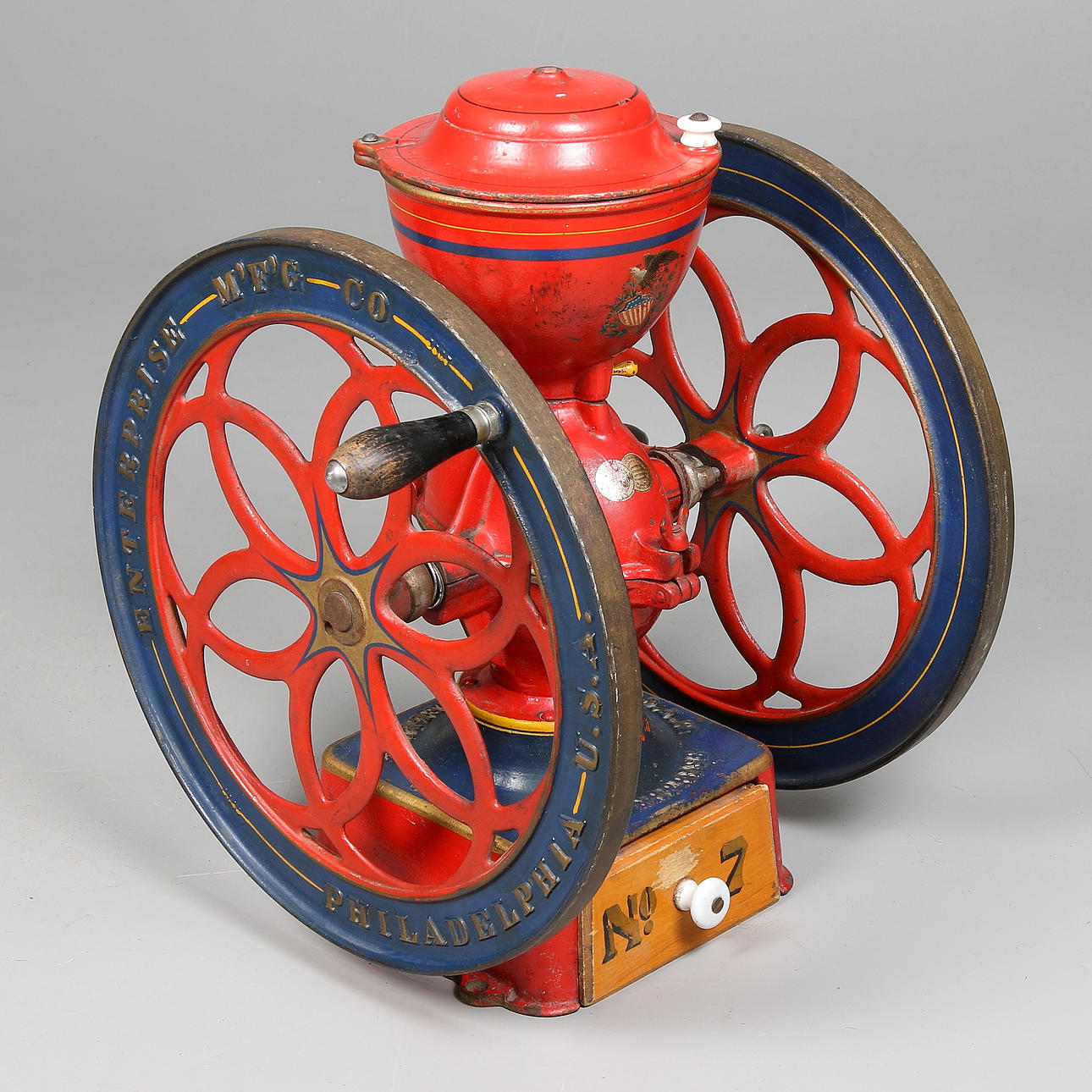 KAFFEKVARN, Enterprise MFG, Philadelphia USA. Sekelskiftet.