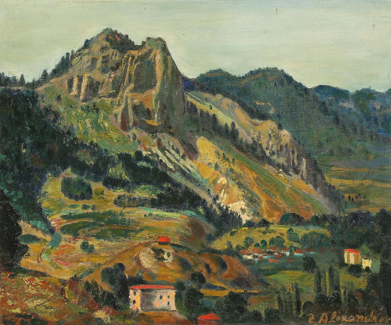 ZDRAVKO ALEXANDROV, olja på duk, sign.