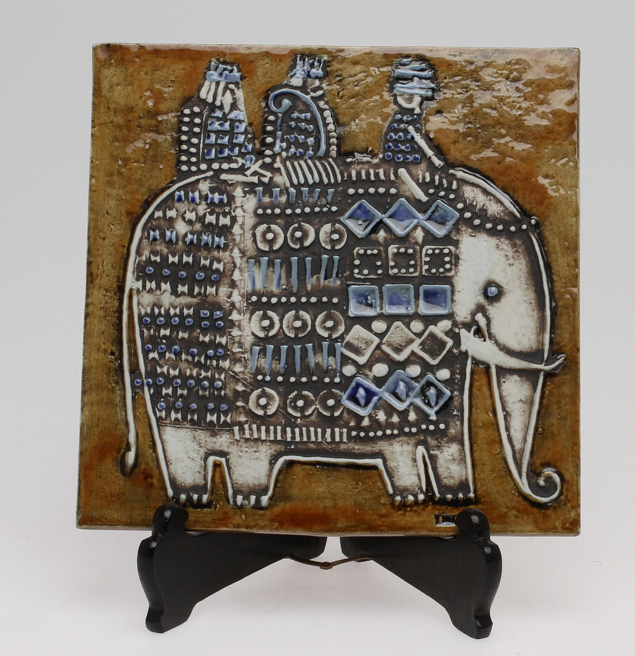 VÄGGPLAKETT, keramik, Lisa Larson Gustavsberg.