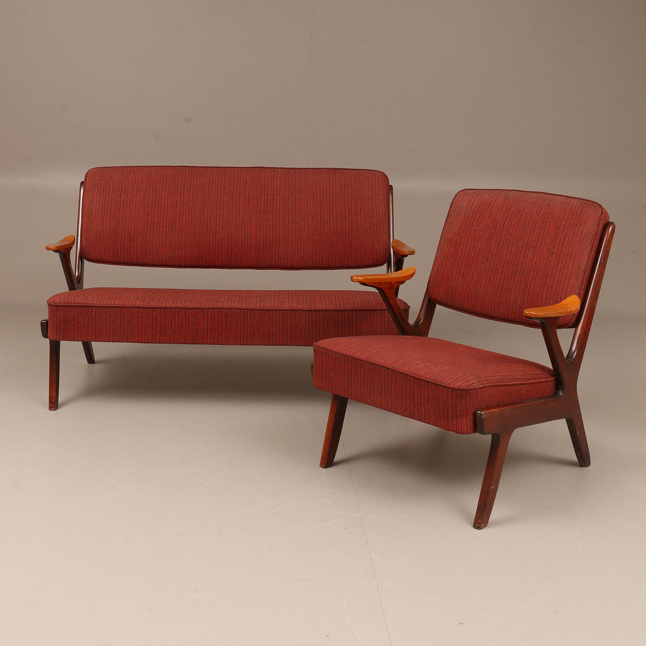 SOFFGRUPP, 2 delar, Svegards Markaryd, 1960-tal.