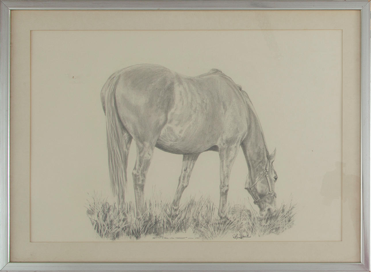 TABLERO DE CABALLOS, lápiz, 1900.