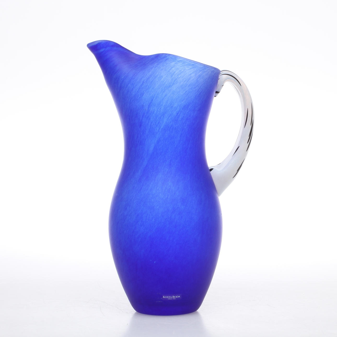 KARAFF, glas, "Amazon" Gunnel Sahlin Kosta Boda.