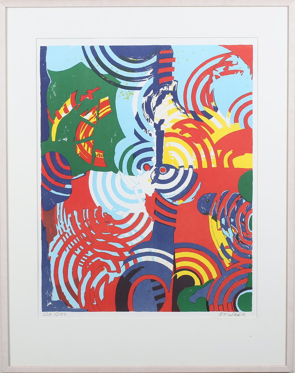 THOMAS NORDBÄCK. Komposition. Färgserigrafi. Signerad Nordbäck. 129/299.