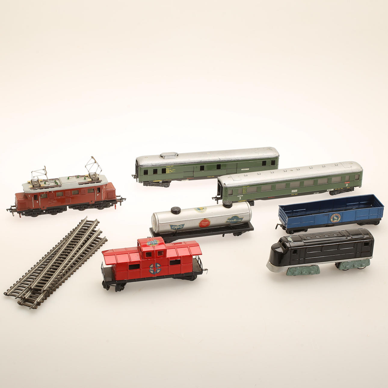 TÅGMODELLER, bland annat Märklin, Fleischmann.