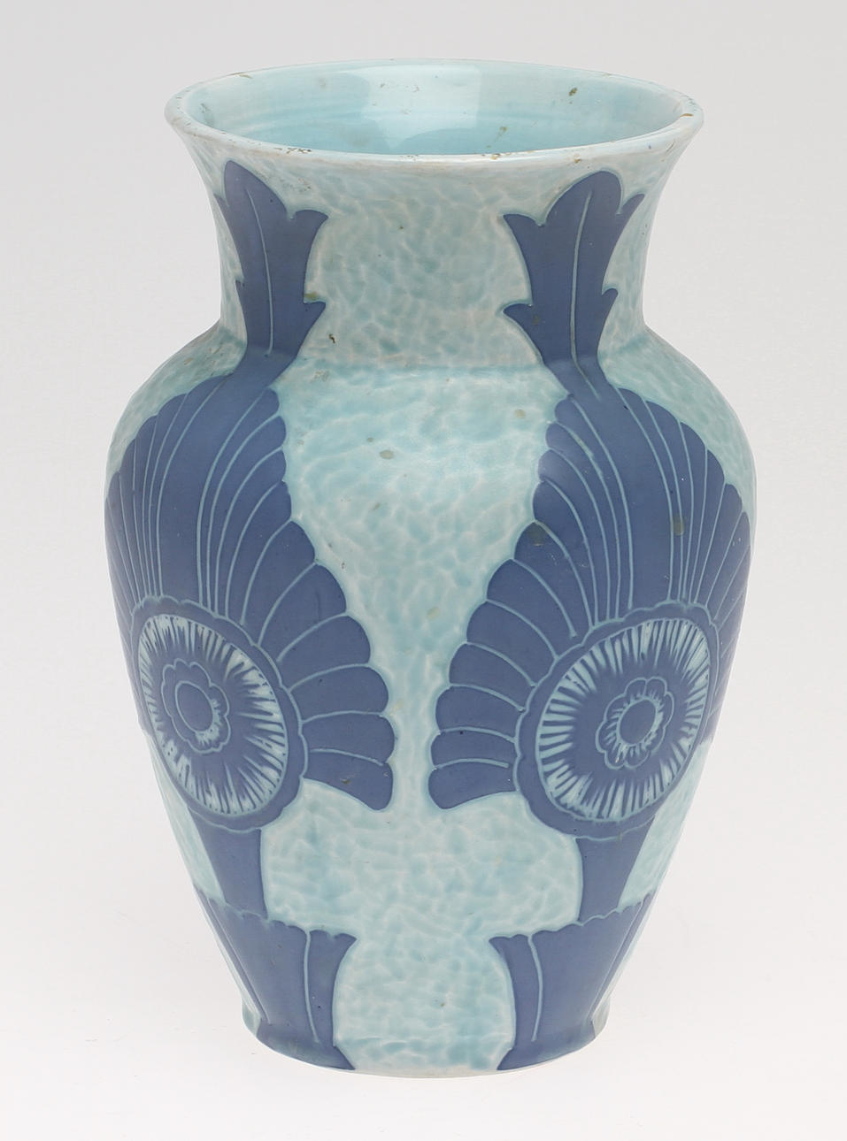 VAS, stengods, "Sgrafitto", jugend, Josef Ekberg, Gustavsberg, 1924.