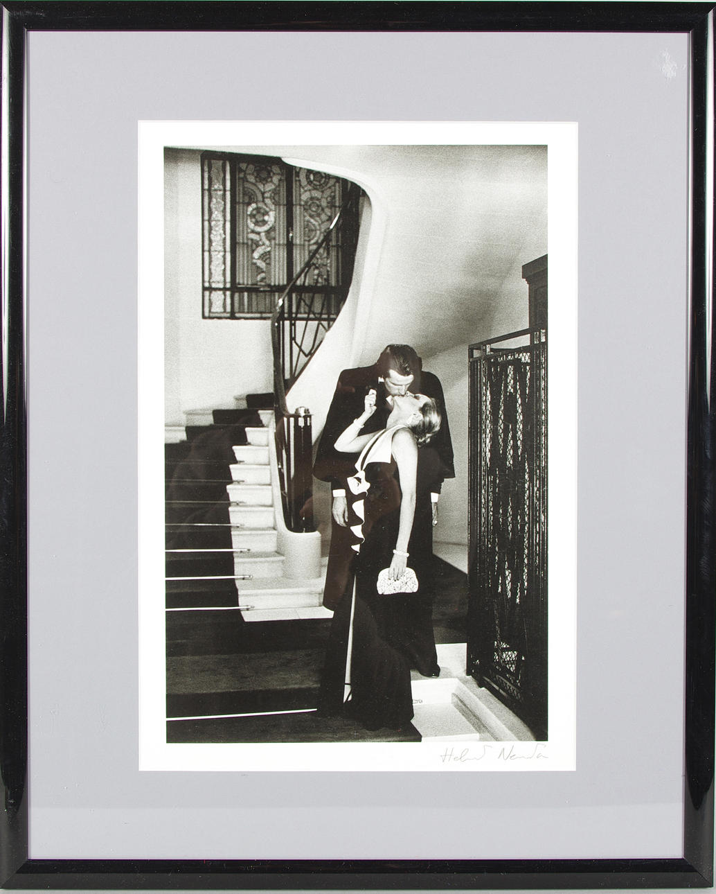 HELMUT NEWTON. EFTER. "The Kiss", Offsetlitografi, Special Collection, signerad.