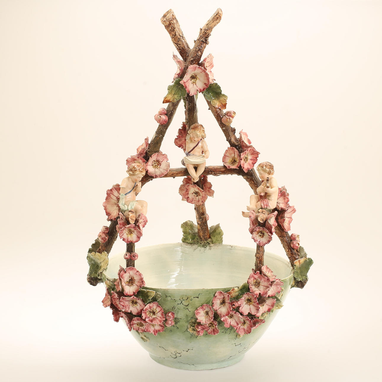 BRÖLLOPSSKÅL, porslin, 1800-tal.