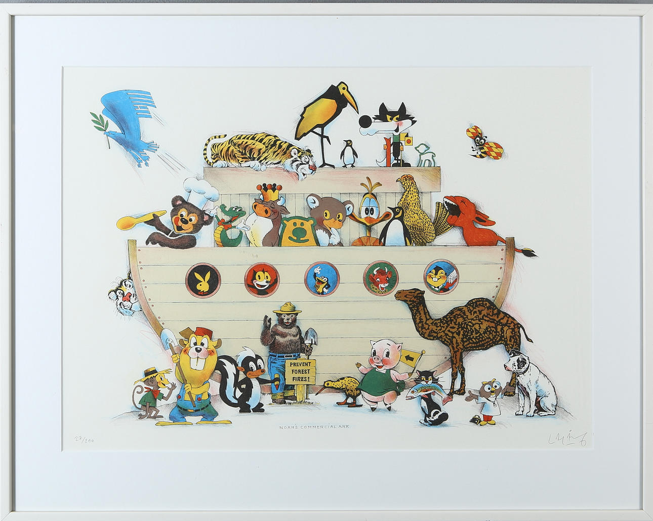 LASSE ÅBERG. Lithograph, signed and numbered 27 / 290.