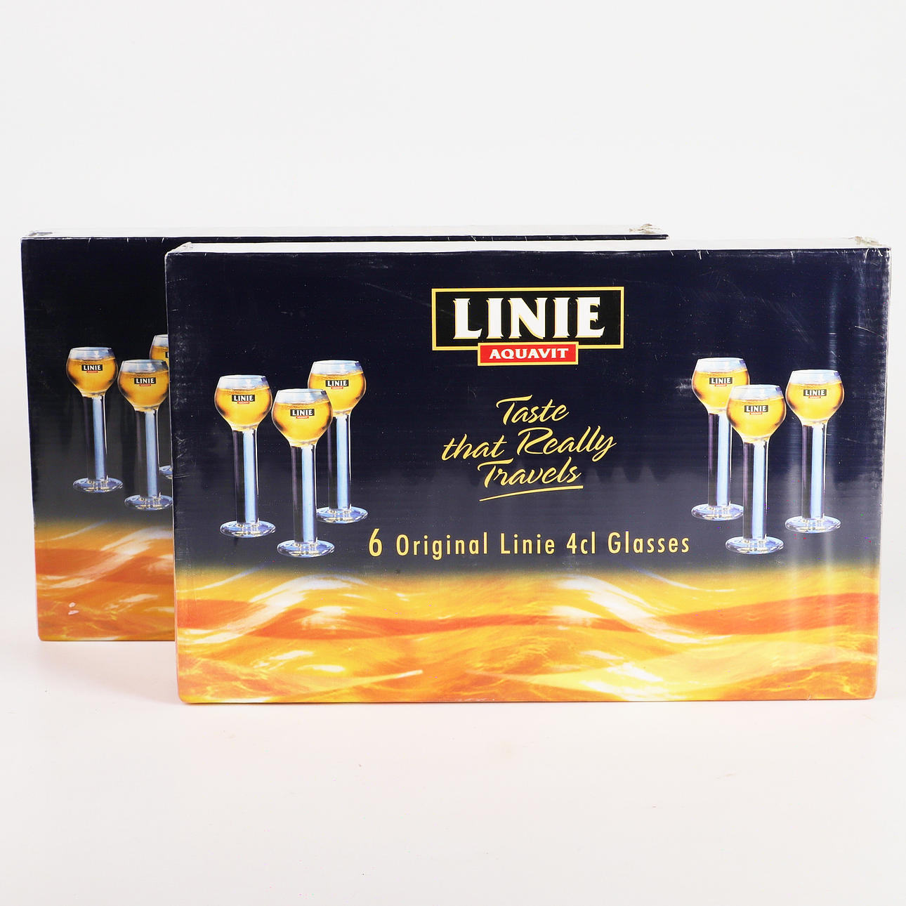 SNAPSGLAS, 12 stycken, "Linie Aquavit".