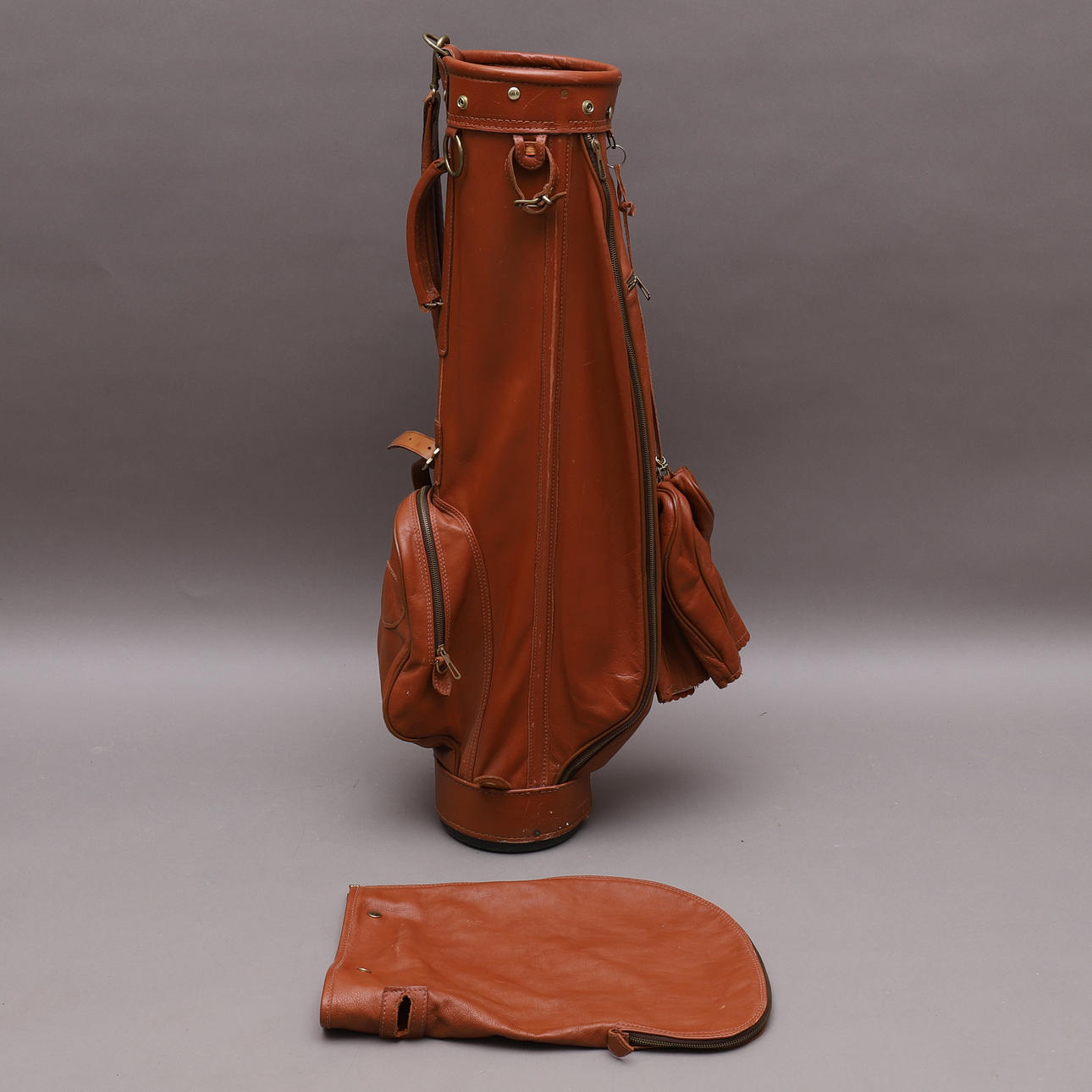GOLFBAG, Leder, Jabez Cliff, England.