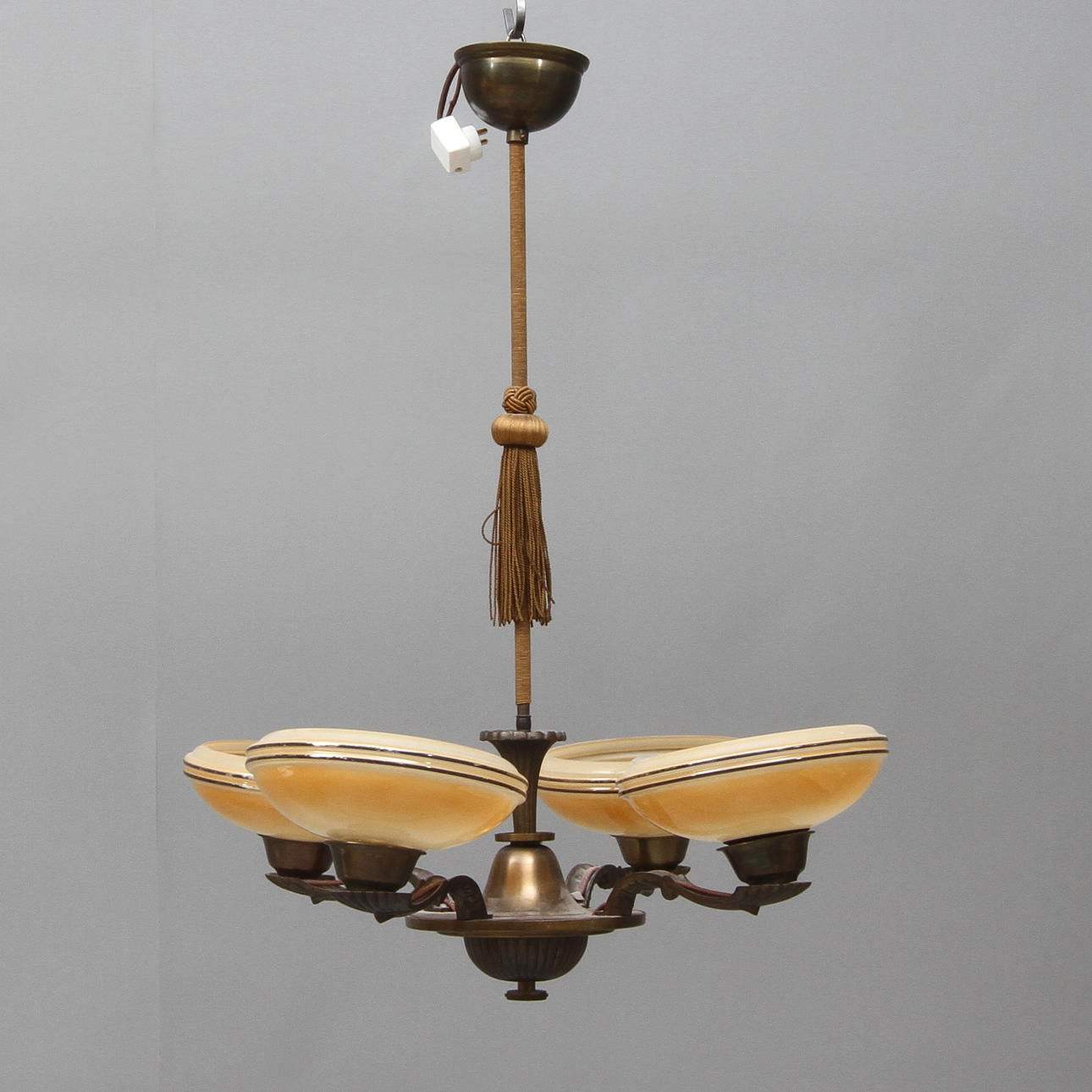 TAKLAMPA, Art Deco, 1930-tal. Höjd 74 cm.