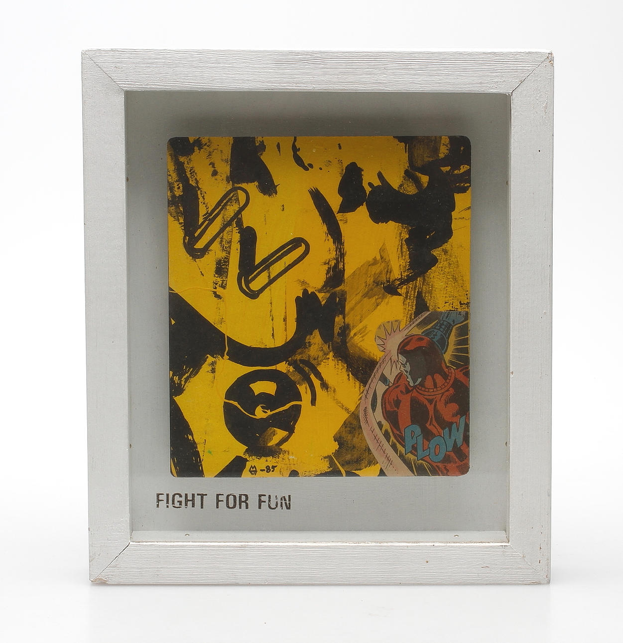 MARTIN WICKSTRÖM, "Fight For Fun", blandteknik, daterad -85.