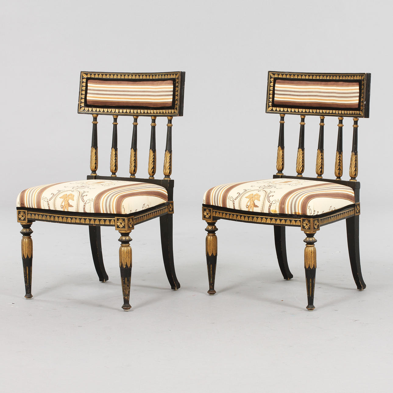 STOLAR ett par, empirestil, 1900-talets första hälft.