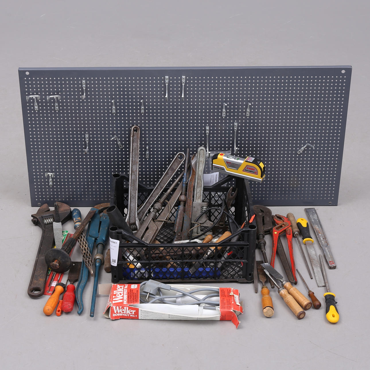 HERRAMIENTAS, Lote y tablero de herramientas.