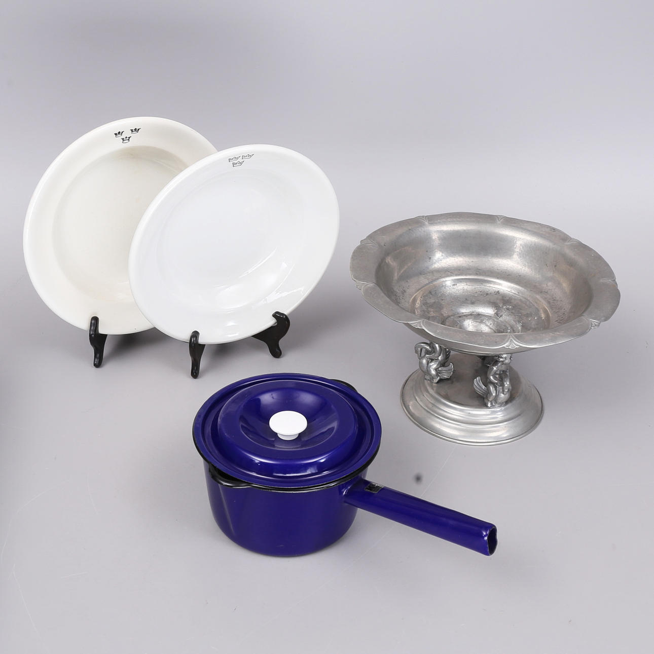 POT, BOWLS, PLATES, Gustavsberg, Kockums.