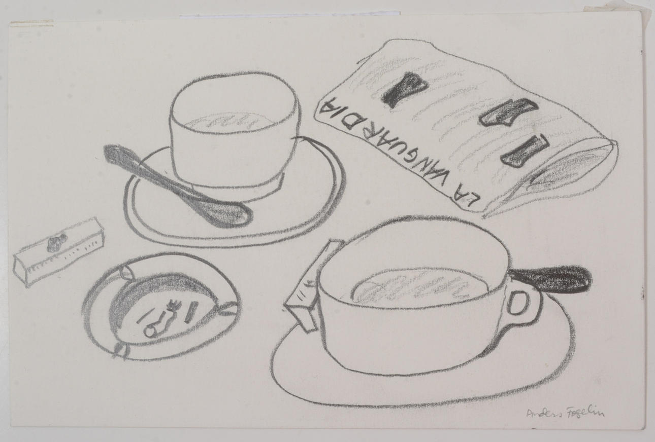 ANDERS FOGELIN. Frühstück. Bleistifte.