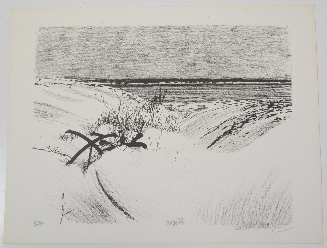 GÖRAN HAHNE. Möja 78. lithograph.