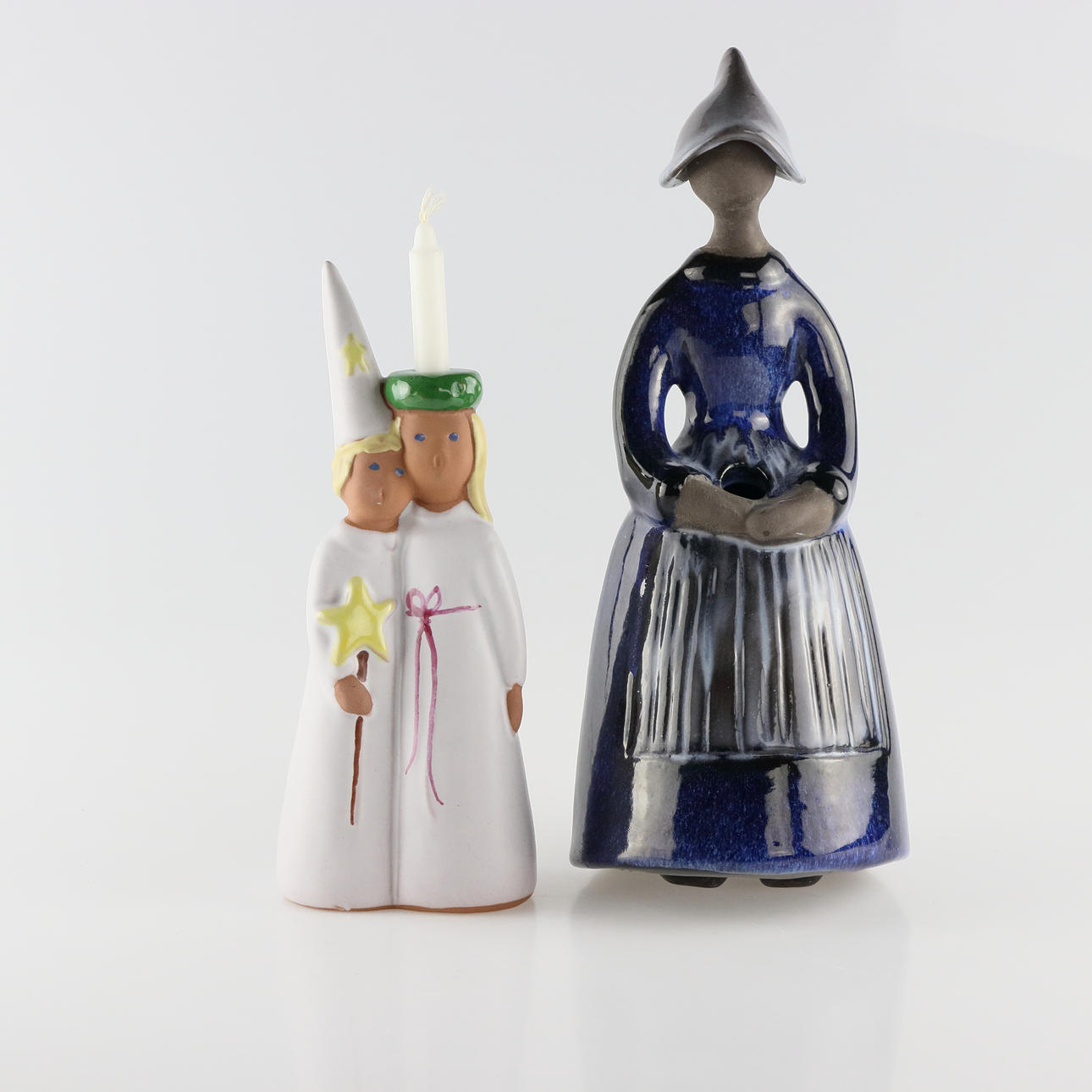 FIGURINER, 2 st. keramik, Jie Gantofta.