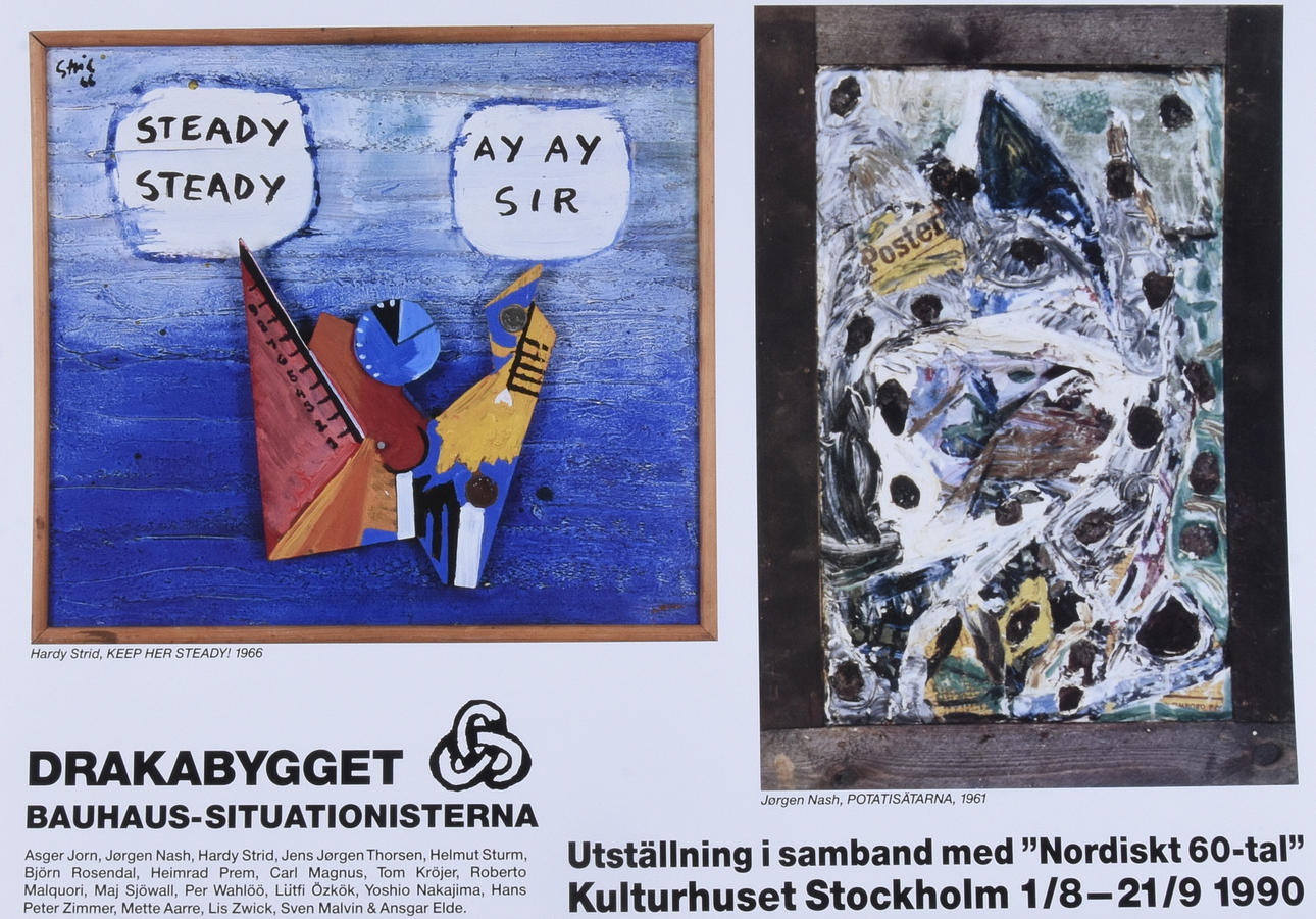 UTSTÄLLNINGSAFFISCH, offsettryck, Drakabygget.