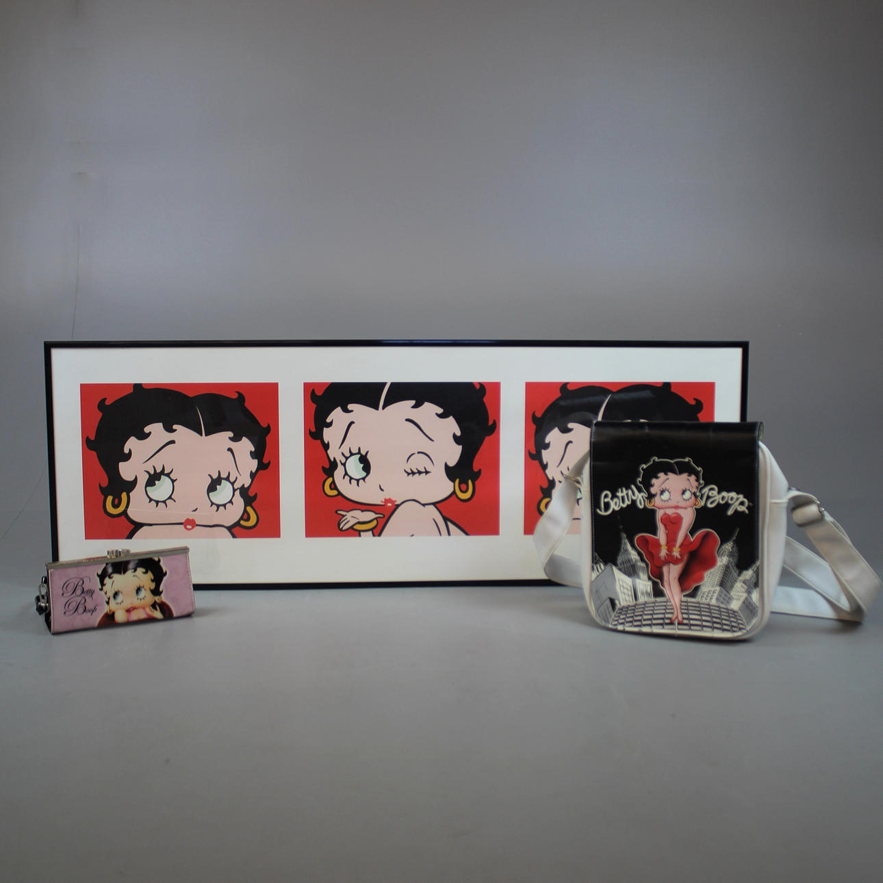 TASCHE, ERFORDERLICH und POSTER, Betty Boop.
