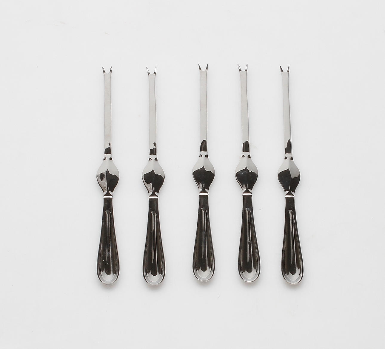 SKALDJURSBESTICK, 5 st, rostfritt stål, Sigvard Bernadotte, Nils Johan.