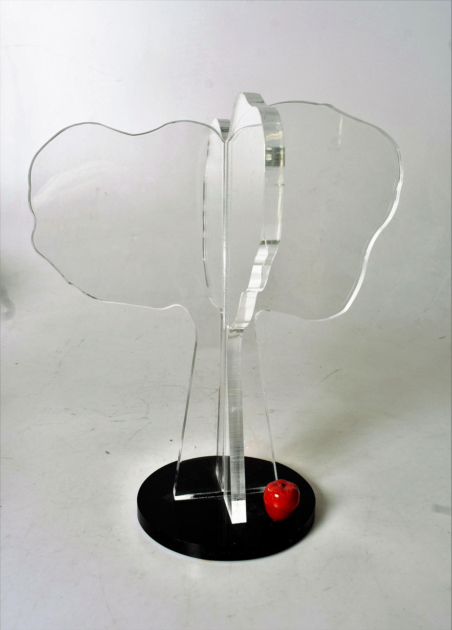 Plexiglas sculpture, signed Barbro Jönsson, Jan Åberg.