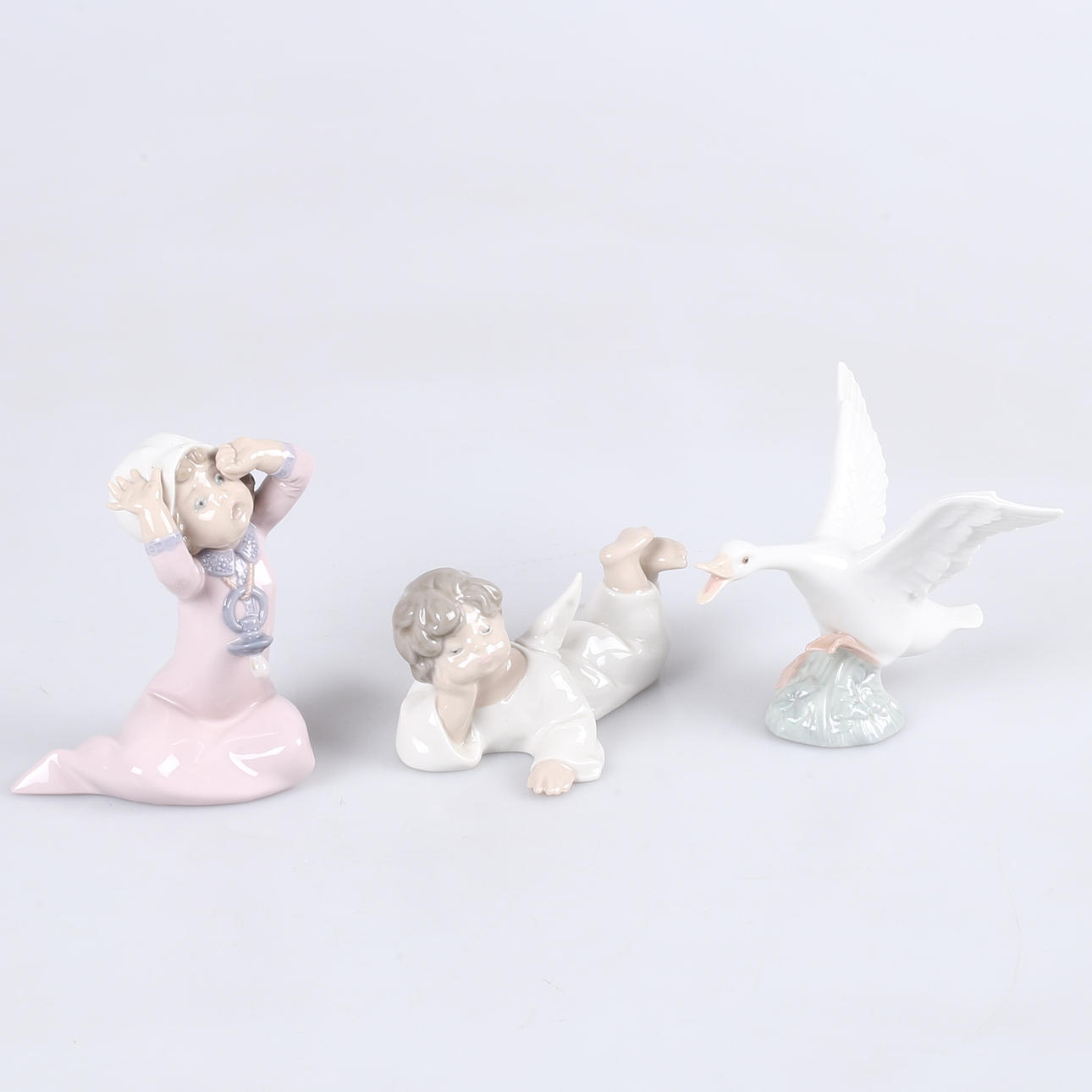 FIGURINER, 3 stk, Lladro, Spanien.