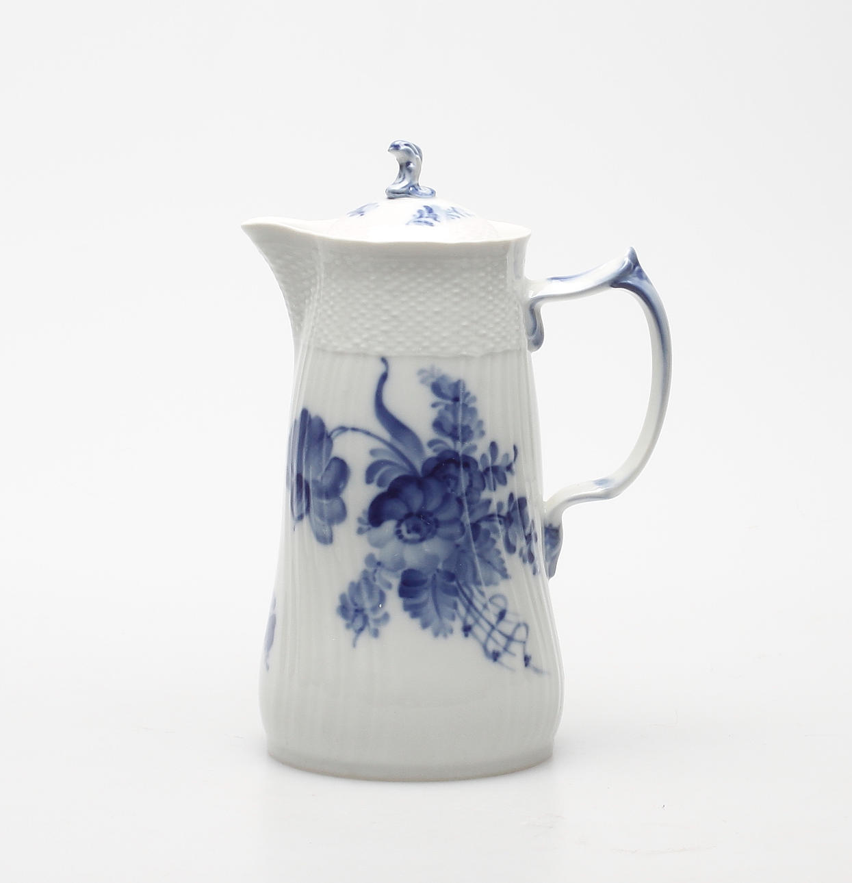 KANNA MED LOCK, porslin, "Blå Blomster", Royal Copenhagen.