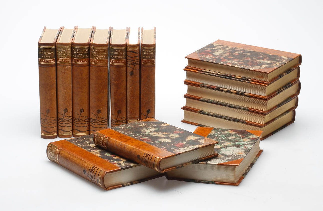 ALBERT ENGSTRÖM, 15 band, Bonniers Förlag 1900-talets mitt.