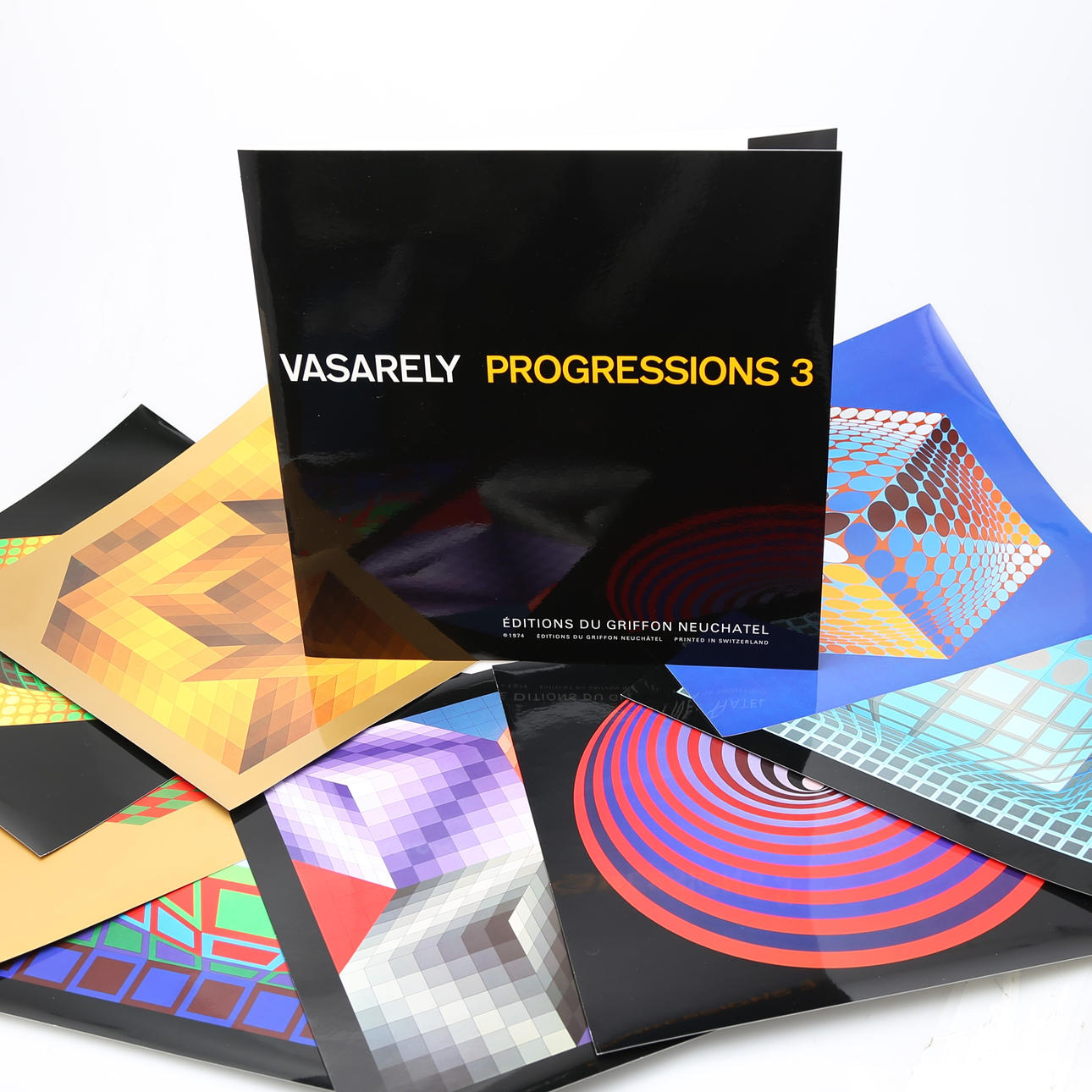 VICTOR VASARELY. "Progressionen 3".