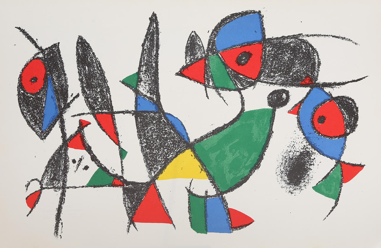 JOAN MIRÓ. ”Original osignerad litografi IX”.