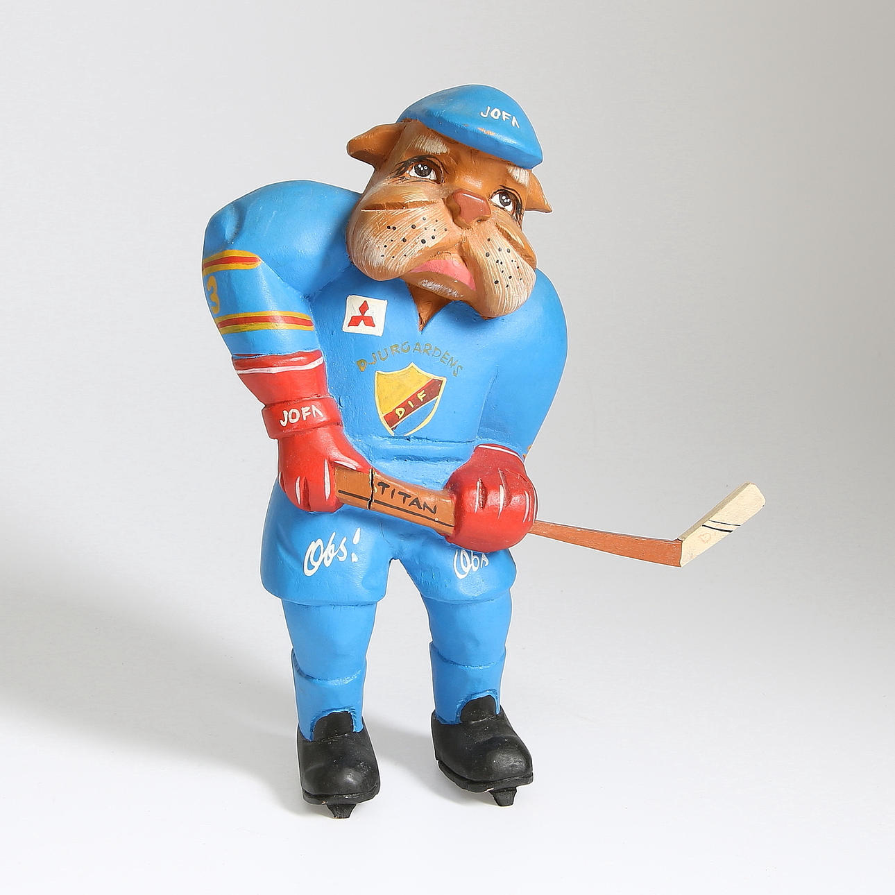 FIGURIN, träsnidad, DIF, Djurgårdens.