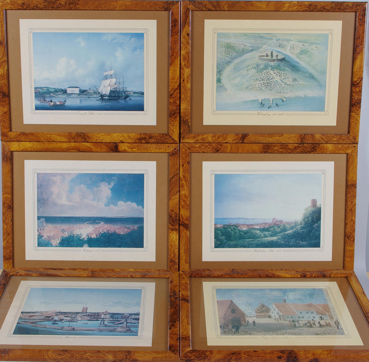 HELSINGBORGSMOTIV FRÅN 1300-TALET, 6 tryck.