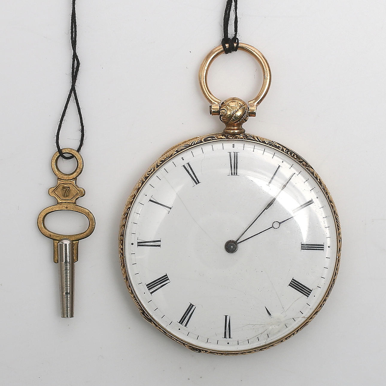 NYCKELDRAGARE, 18 k guld, Aciguilles, 1800-tal.