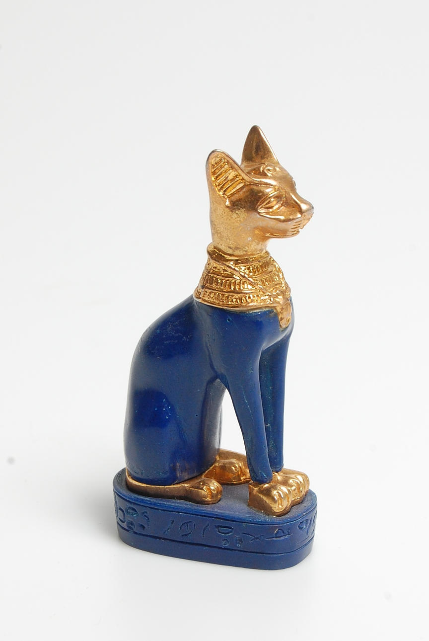 SKULPTUR, Egyptisk katt.