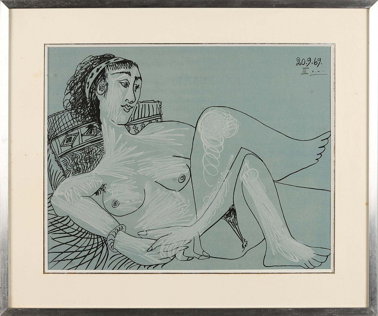 PABLO PICASSO. Ur "Au Baiser d’Avignon - 1972".