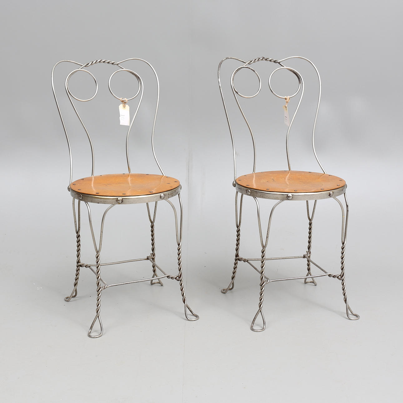 CAFÉSTOLAR, ett par, Grytgöls Bruk, 1800/1900 tal.