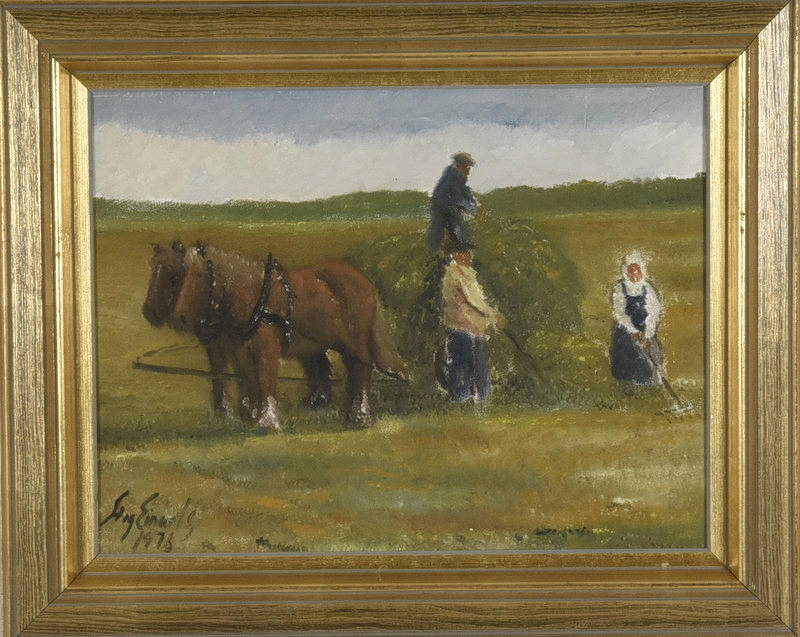 STIG EINARTS. Olja på duk.