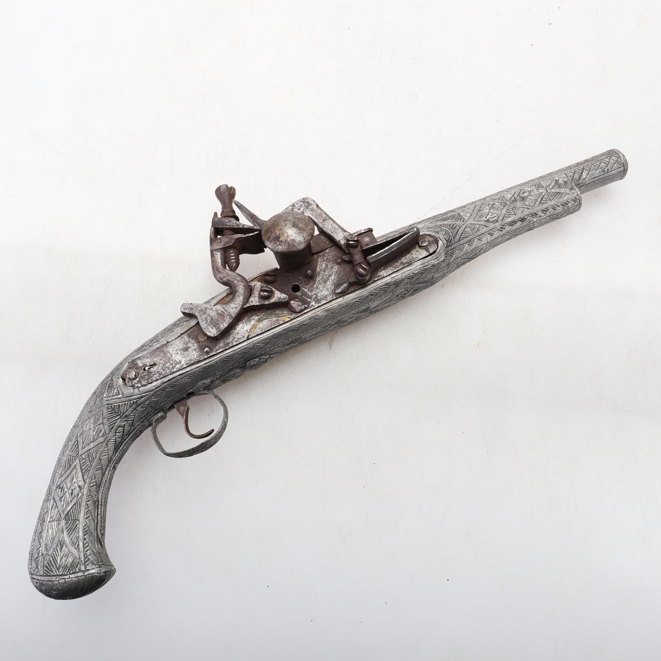FLINT LOCK PISTOL, Unknown year and origin.