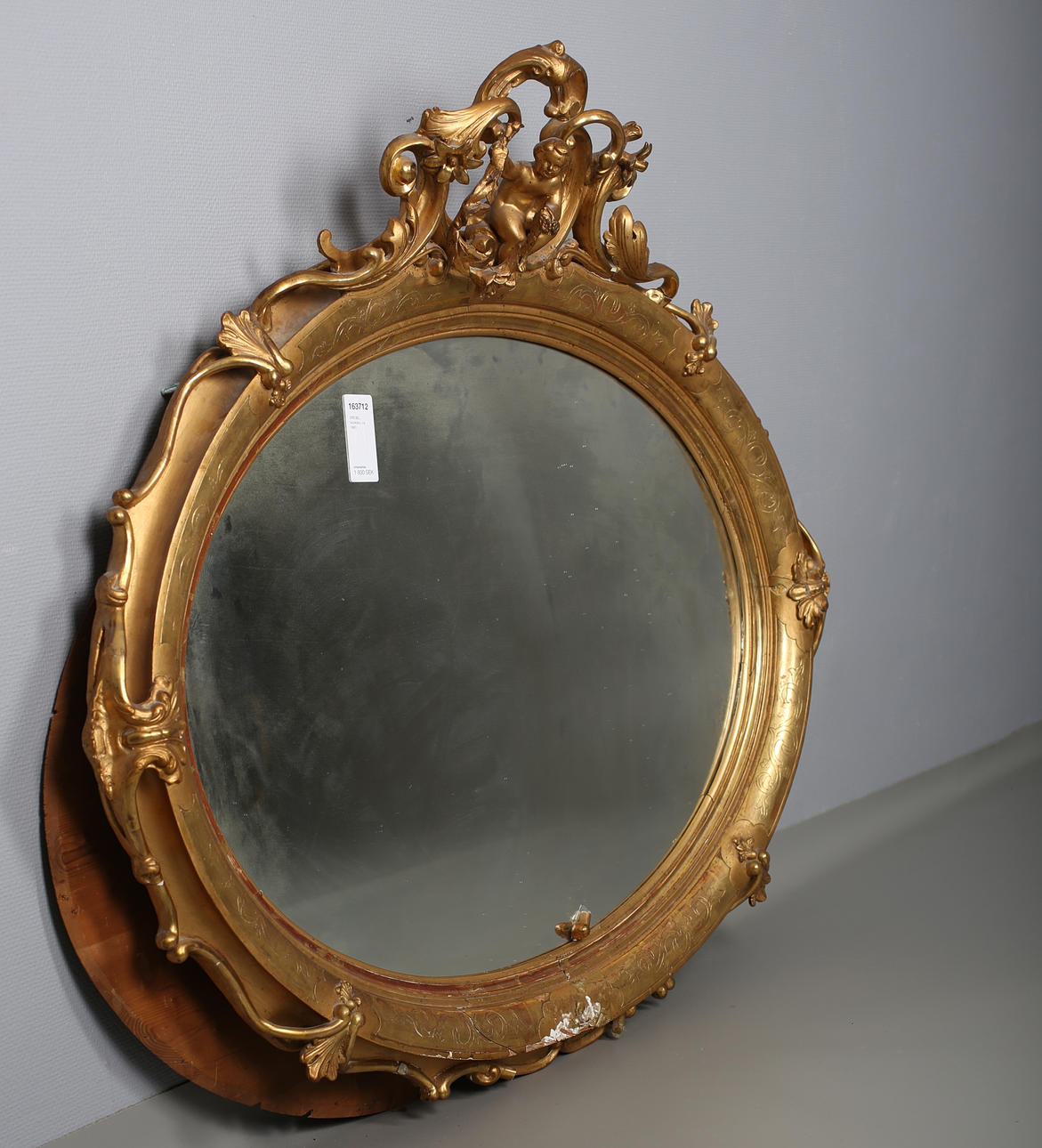 SPEGEL, nyrokoko, ca 1860.