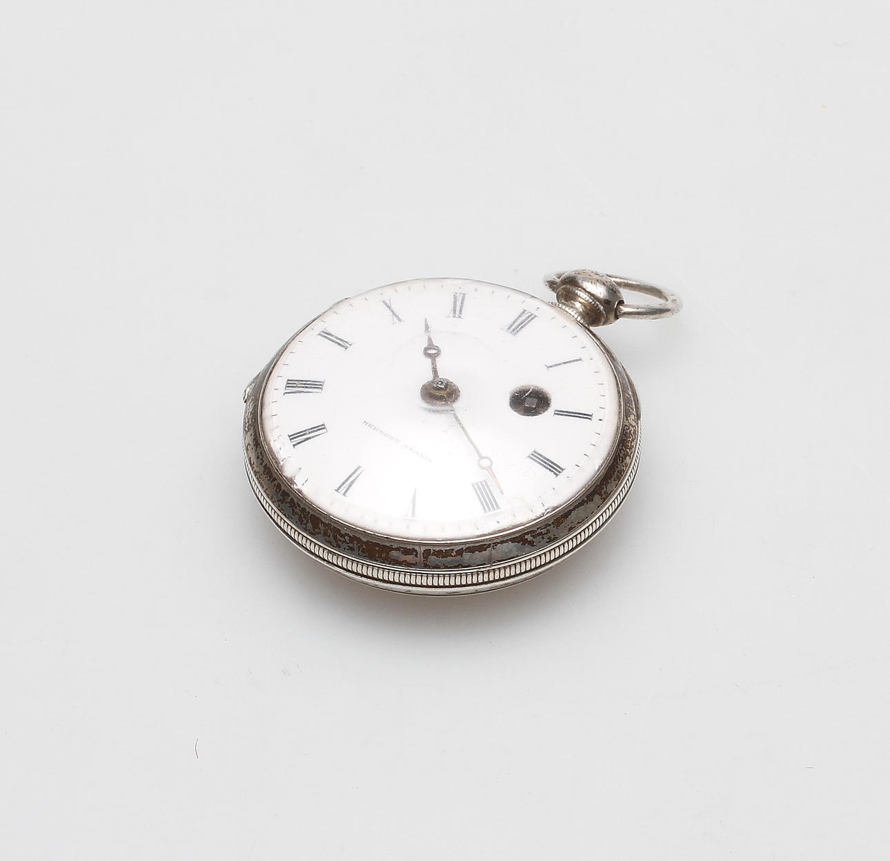SPINDELUR, silver, märkt Breguet a Paris, omkring 1900.