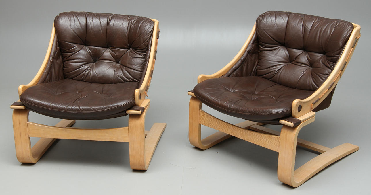 FÅTÖLJER 1 par, 1960/70-tal.