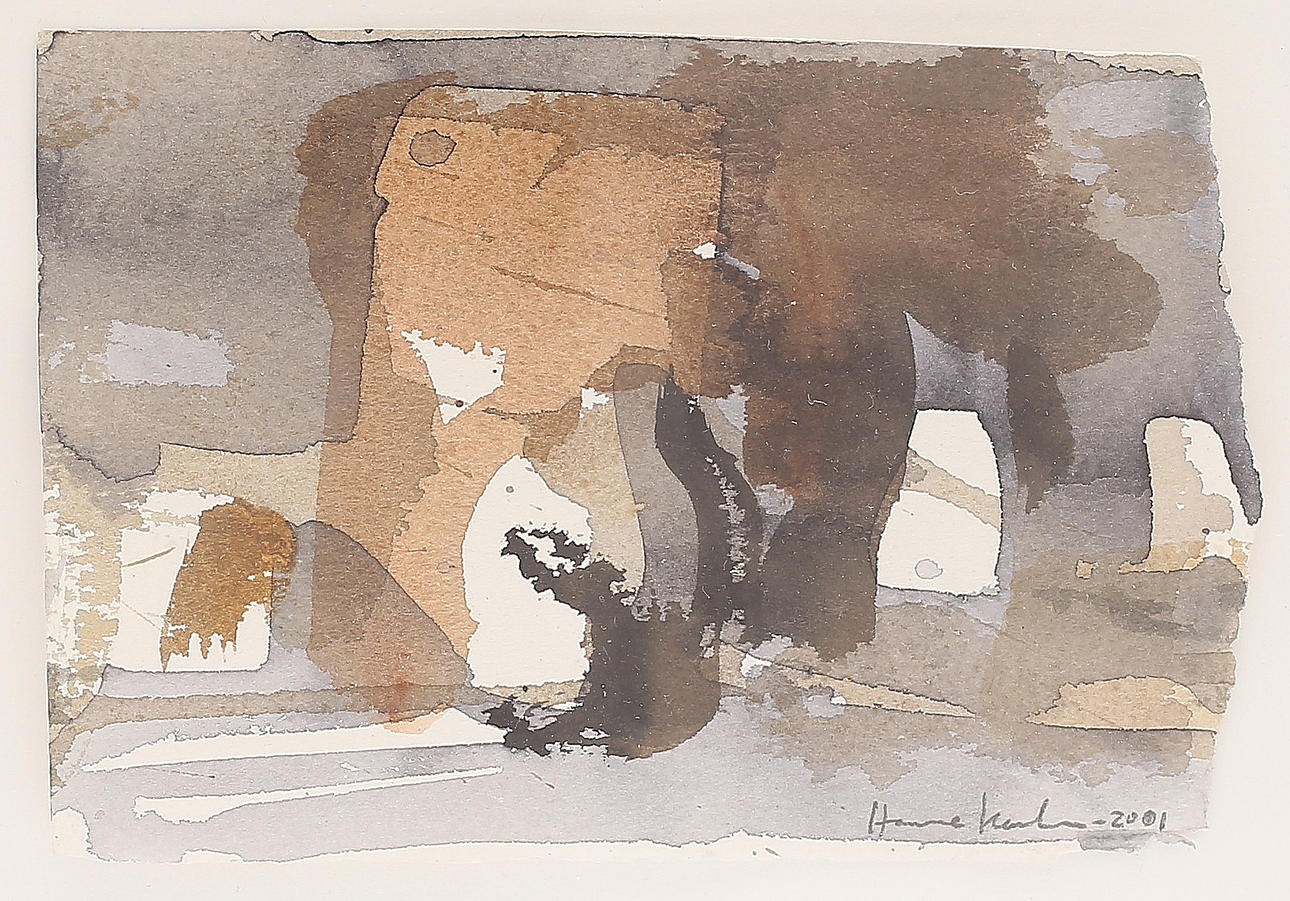 HASSE KARLSSON. Watercolor, signed, dated 2001.