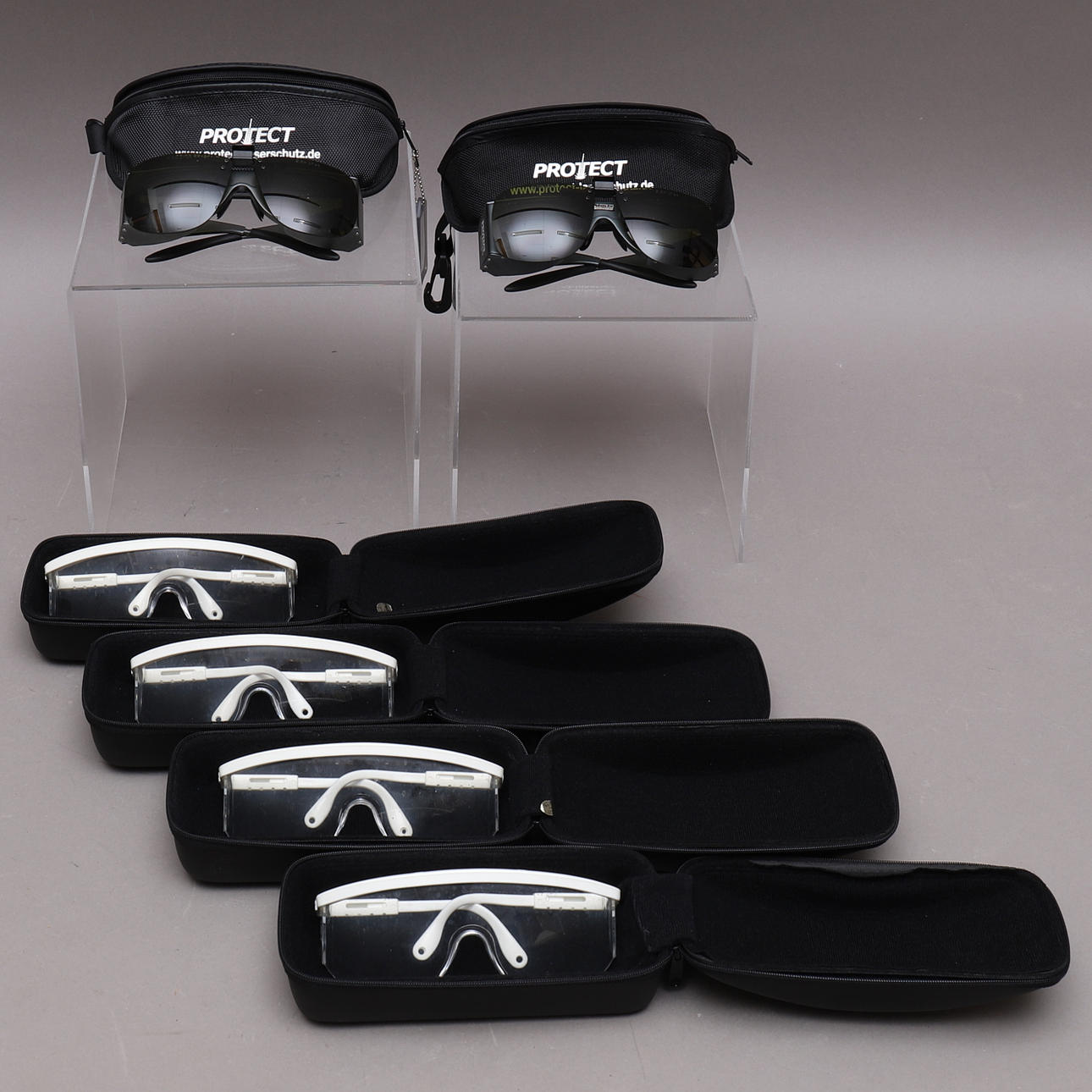 LASERGLASÖGON/SKYDDGLASÖGON, 6 st, Protect & Glendale.