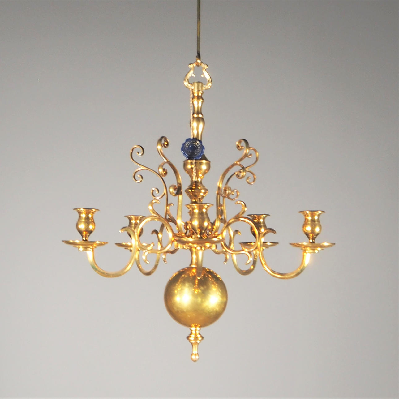 LJUSKRONA, mässing, Skultuna, 1900-tal.