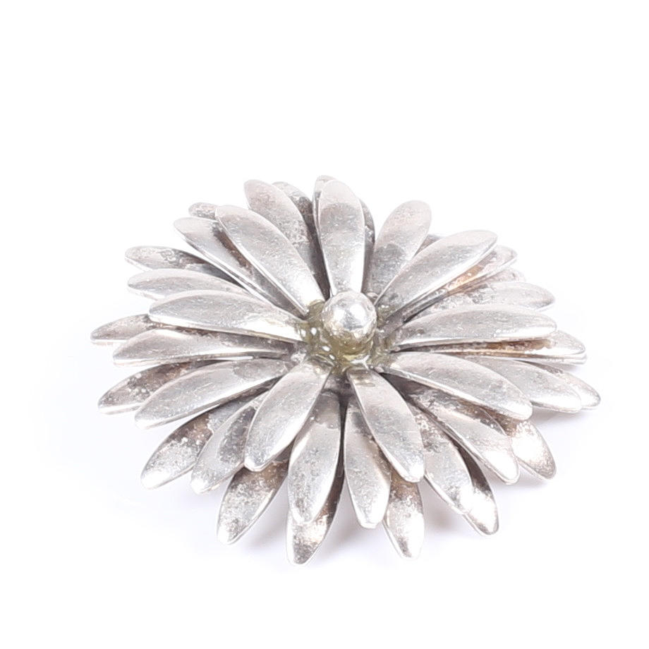 BROCHE, plata de ley, John L, Dinamarca.